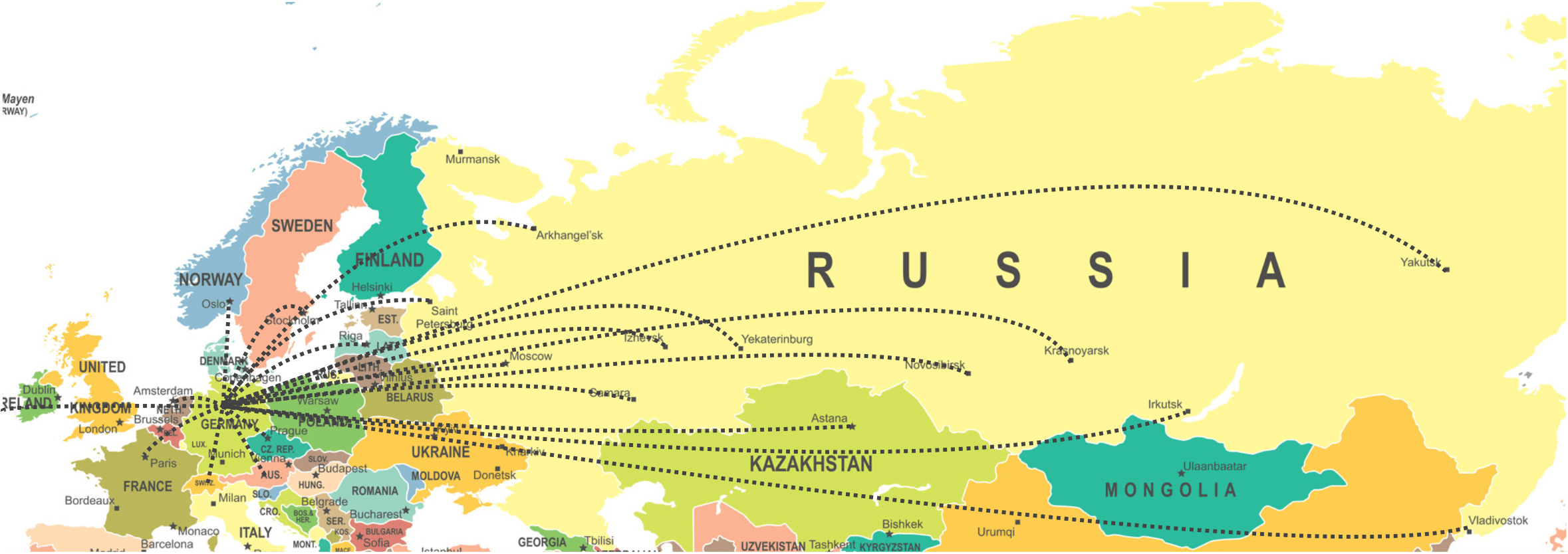 Transporte, Logistik, Versand, Spedition Russland
